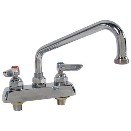 T&S Brass Faucet, 4"Deck , 8"Spt, Leadfree B1111